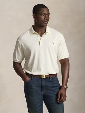 Polo Ralph Lauren Short-Sleeve Cotton Polo Shirt Butter Yellow Large